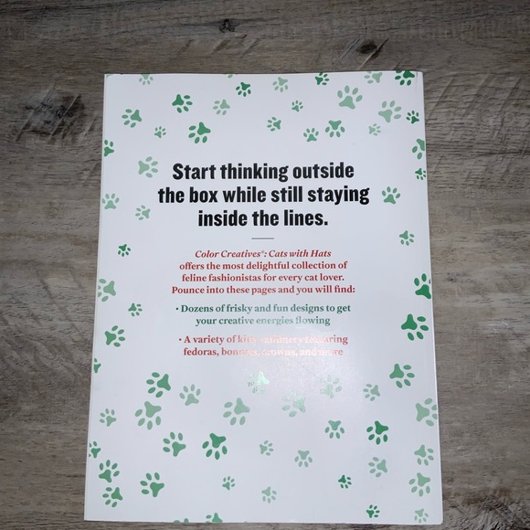 (Bin 4) Color Creatives, cats w/ hats, 56 pages of cats in hats, silly and fun - Picture 3 of 4